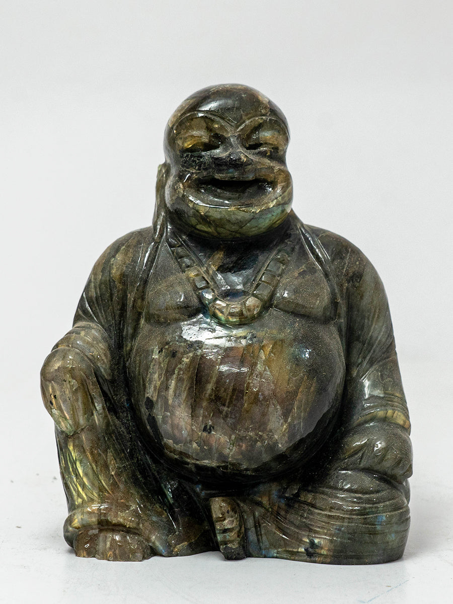 Gemstone Carving of the Smiling Buddha