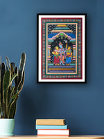 Visit our shop to purchase the vibrant Mandapa Pattachitra painting.