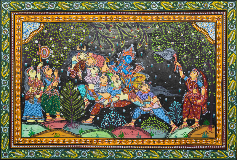 Purchase: Vibrant Pattachitra masterpiece.