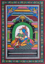 Buy the mesmerizing Radha Krishna Pattachitra painting.