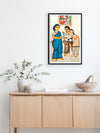 A Bengali Family in Kalighat Painting by Bapi Chitrakar
