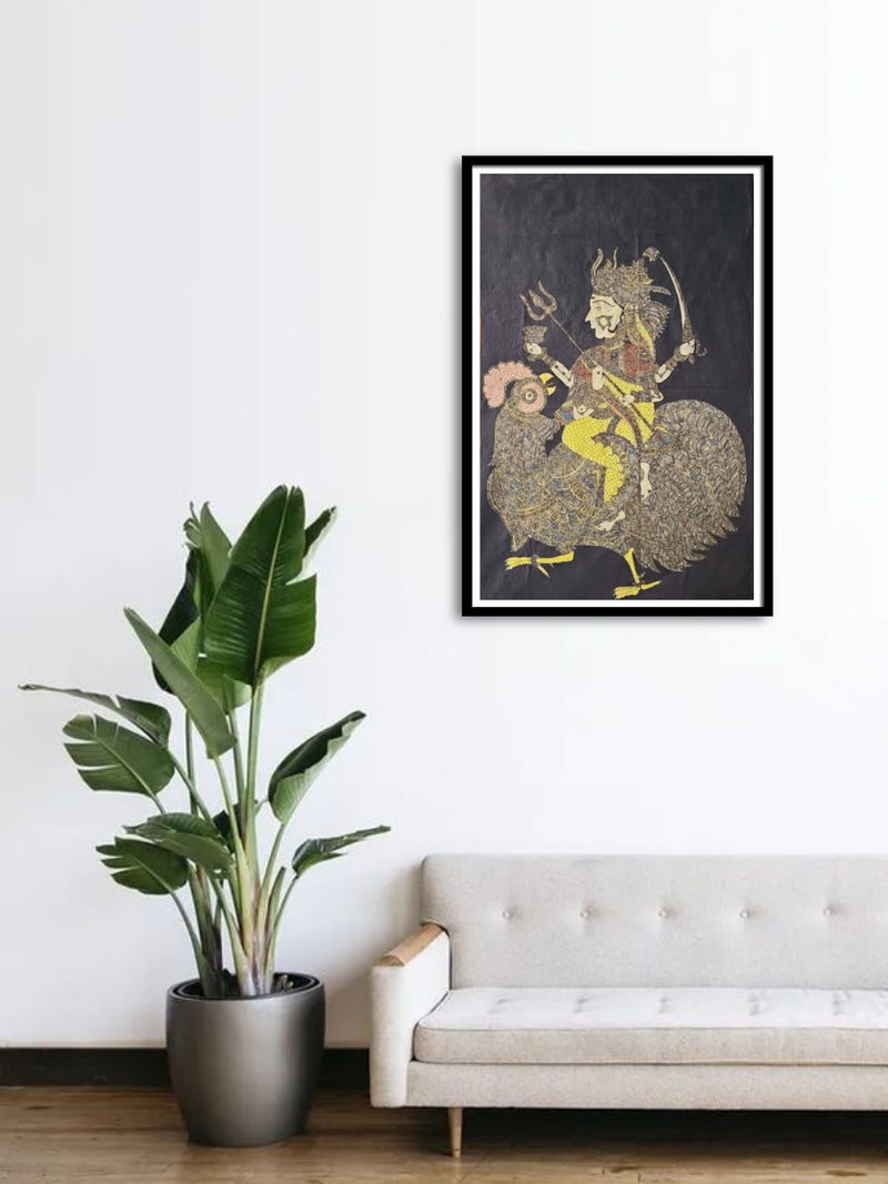 Bahuchar Mata in Mata ni Pachedi by Vasant Manubhai Chitara
