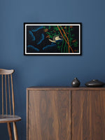 Nature's tranquility Batik and Kantha by Kartik Manna
