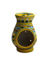Buy Tealight Harmony in the Yellow Pot Blue Pottery By Gopal Saini