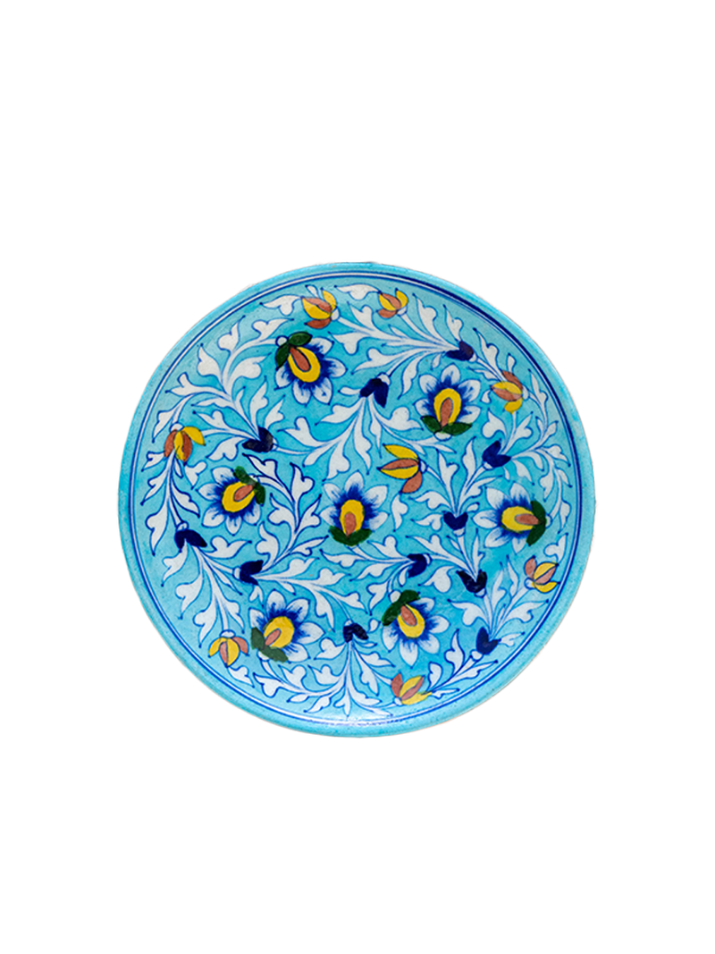  Blue Pottery Wall Plate for Sale