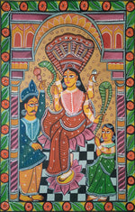 buy  Revel in the Divine Bengal Pattachitra Painting by Manoranjan Chitrakar
