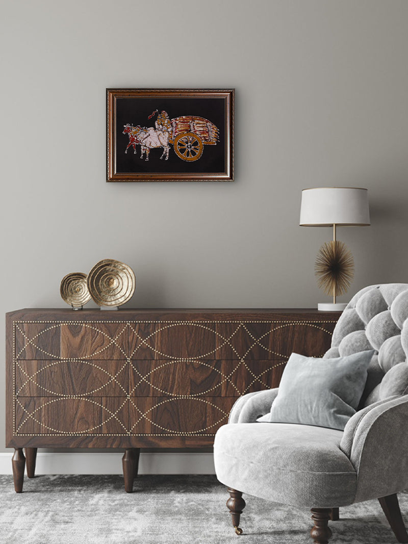 Purchase Bullock Cart in Batik by Prakash Yasala