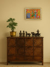 Countryside Women:Feminine Grace In Cheriyal Scroll by Sai Kiran for Sale