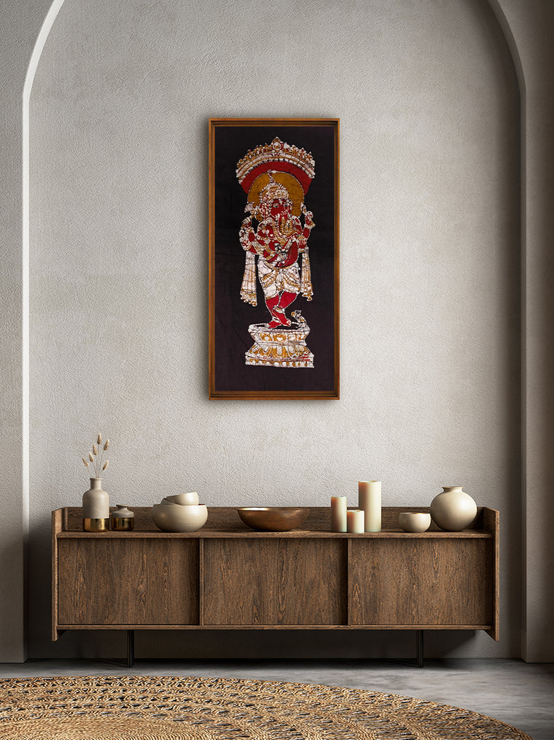 Sop For Lord Ganesha in Batik by Prakash Yasala
