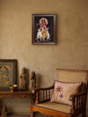 Lord Krishna in Batik by Prakash Yasala for Sale