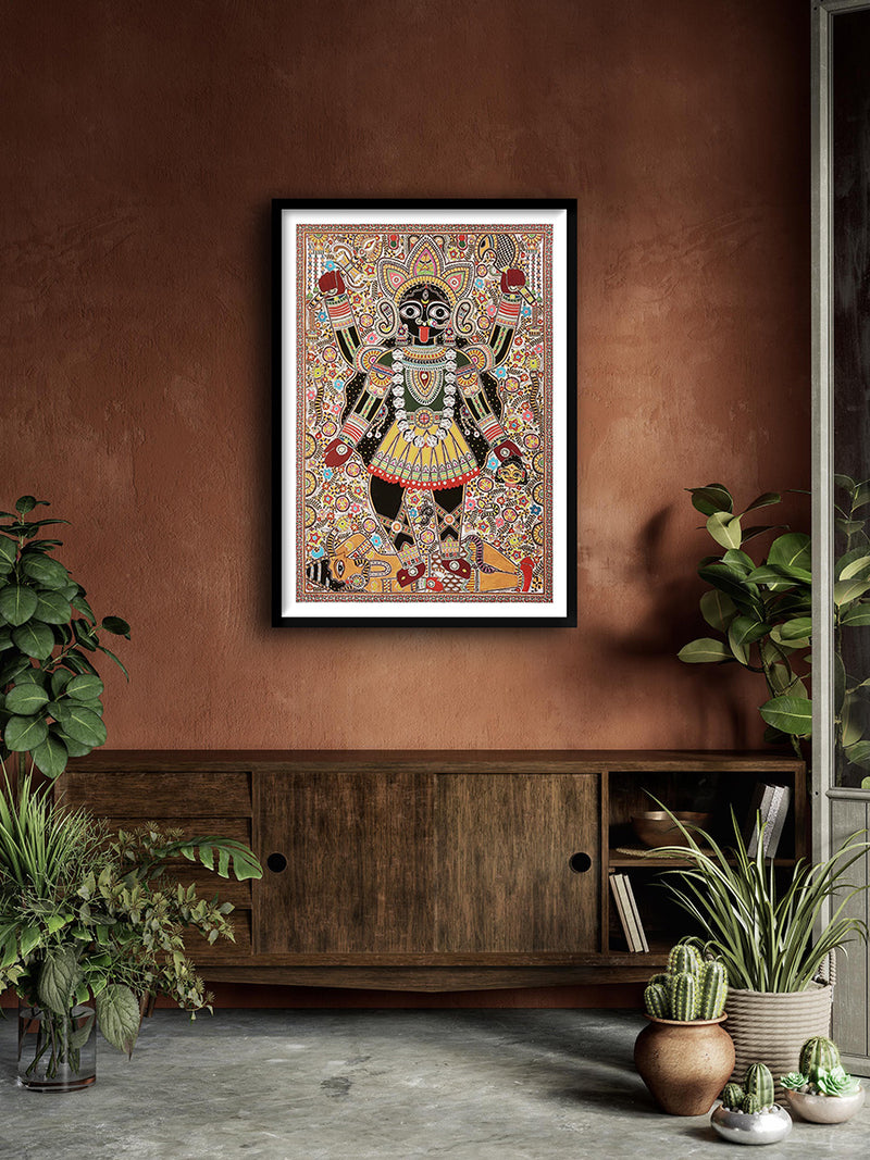 Purchase Maa Kali In Madhubani by Ambika Devi