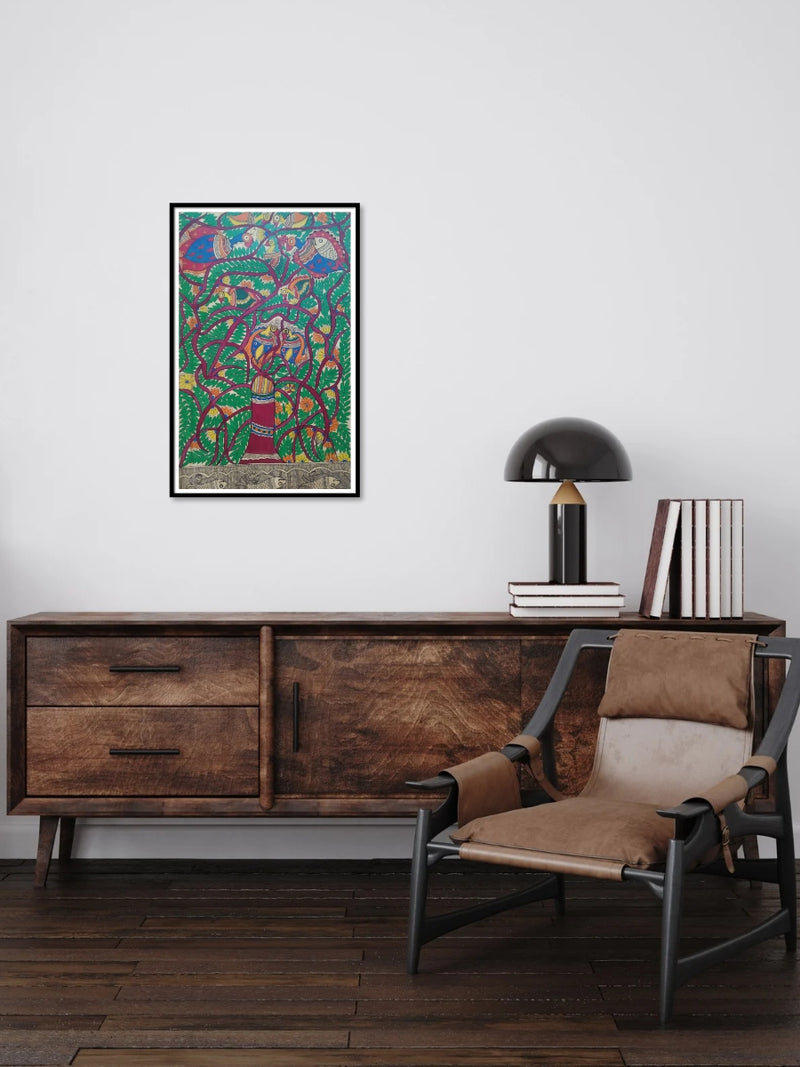Tree of life In Madhubani by Naina Creation 
