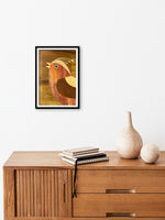 Cockatoo Parrot In Wood Inlay by Mohan Kumar