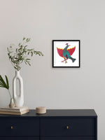 Peacock in Gond by Kailash Pradhan painting