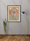 Buy Sacred Blooms: Lakshmi's Grace on the Lotus Throne, Kalamkari Painting by Siva Reddy