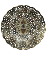 Order Online Betel Leaf/Paan Gold Brass metal craft Wall Plates 