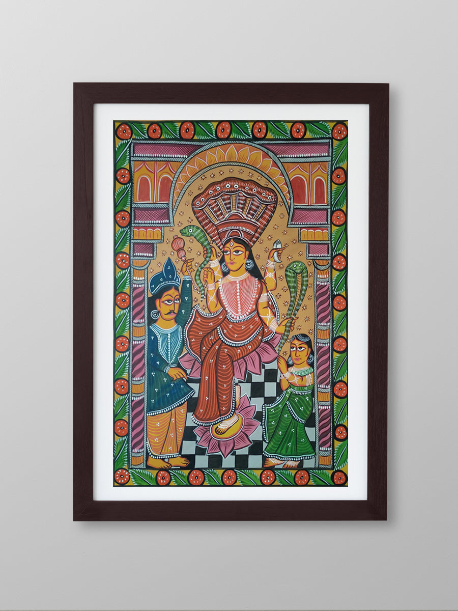  Revel in the Divine Bengal Pattachitra Painting by Manoranjan Chitrakar