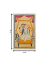 Buy Reflections of Elegance: A Serene Portrait A Khalighat Painting by Sonali Chitrakar