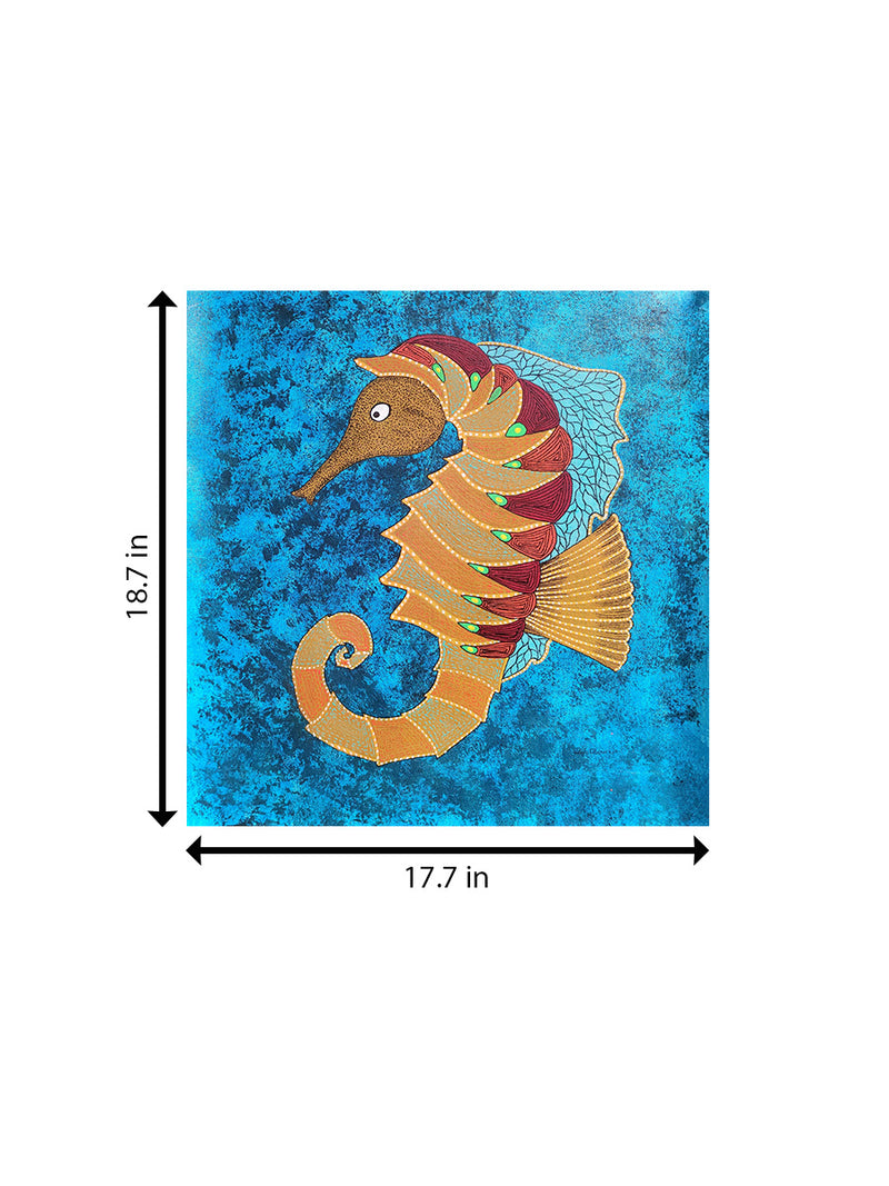 Sea horse in Gond by Sandeep dhurve