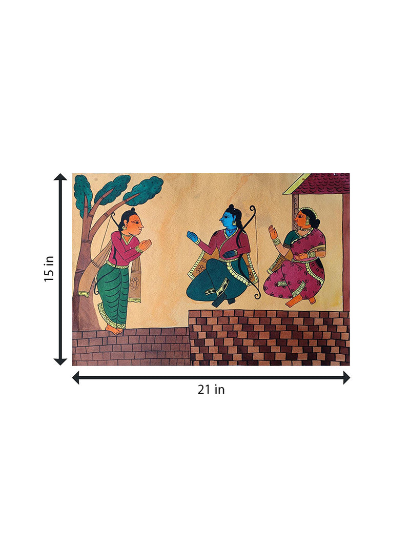 Tree of Life in Blue: Mata Ni Pachedi Painting by Chandrakant Bhulabhai