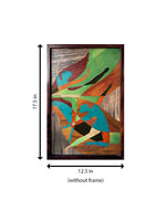 2 womens Dancing in Wood Inlay by Mohan Kumar Painting
