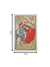 A Symphony of Love: A Khalighat Painting of a Swing's Embrace by Sonali Chitrakar