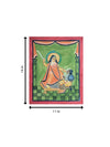 Bagalamukhi Pulling the tongue of an asura in Kalighat by Manoranjan Chitrakar for Sale