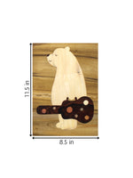 Bear with Guitar in Mysore Rosewood Inlay for sale