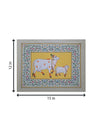 Cow and calf in Pichwai by Shehzaad Ali Sherani for Sale