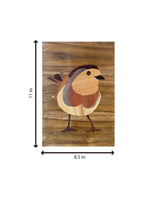 Purchase Dark brown belly sparrow in Wood Inlay by Mohan Kumar