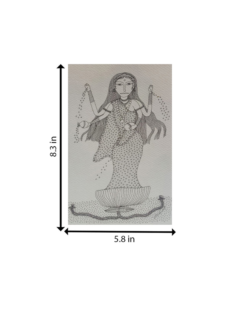 Goddess Lakshmi in Jogi Art for sale