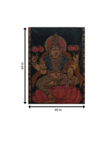 Goddess Lakshmi in kalamkari by Kanukurthi Guna Sekhar Sai for Sale