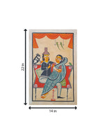In the Embrace of Togetherness: A Kalighat Painting of Leisure and Love by Sonali Chitrakar