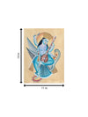 Buy Maa Saraswathi with a Swan In Kalighat by Hasir Chitrakar