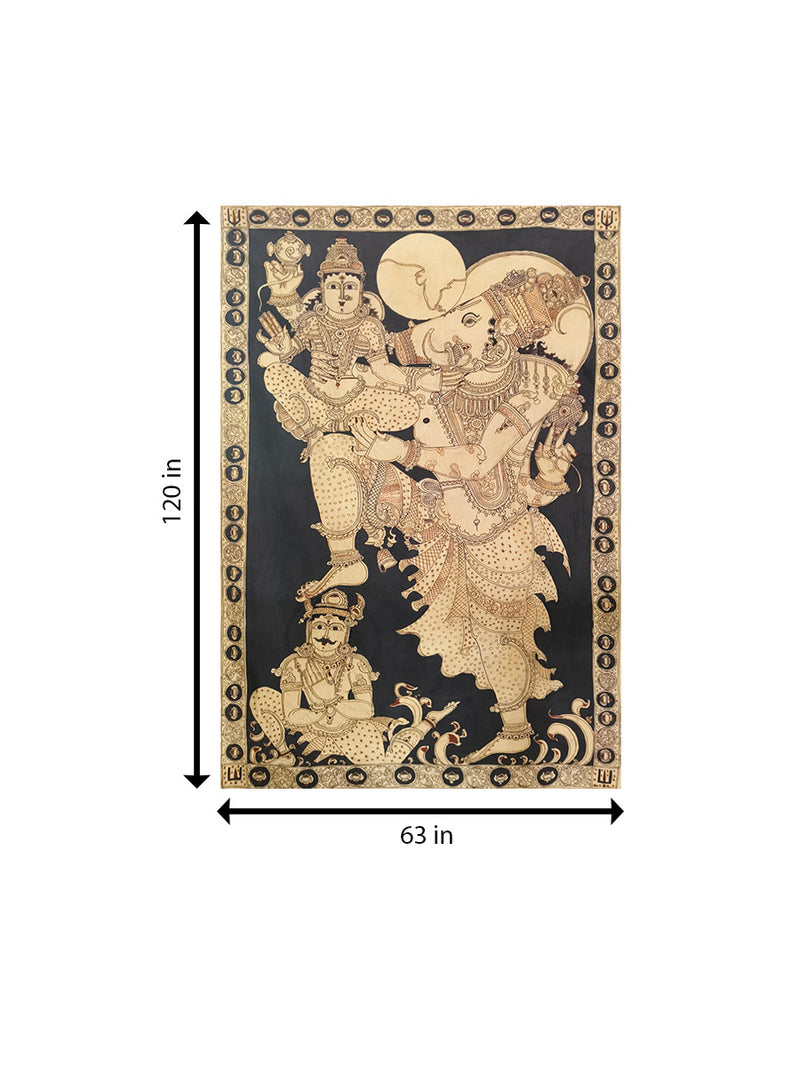 Buy Maha Vishnu Third Roop Handmade Painting in Kalamkari Art Now