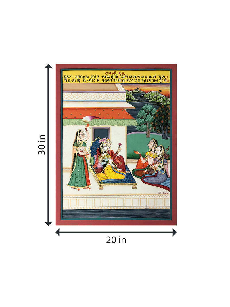 Raag Shri, Kishangarh Art by Shehzaad Ali Sherani for Sale