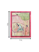Rishi Gautam With Ahilya and Indra In Kalighat by Manoranjan Chitrakar for Sale