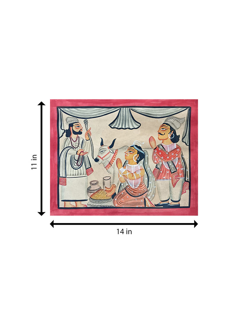 Shop Satya Pir and Sindhu Raja In Kalighat by Manoranjan Chitrakar