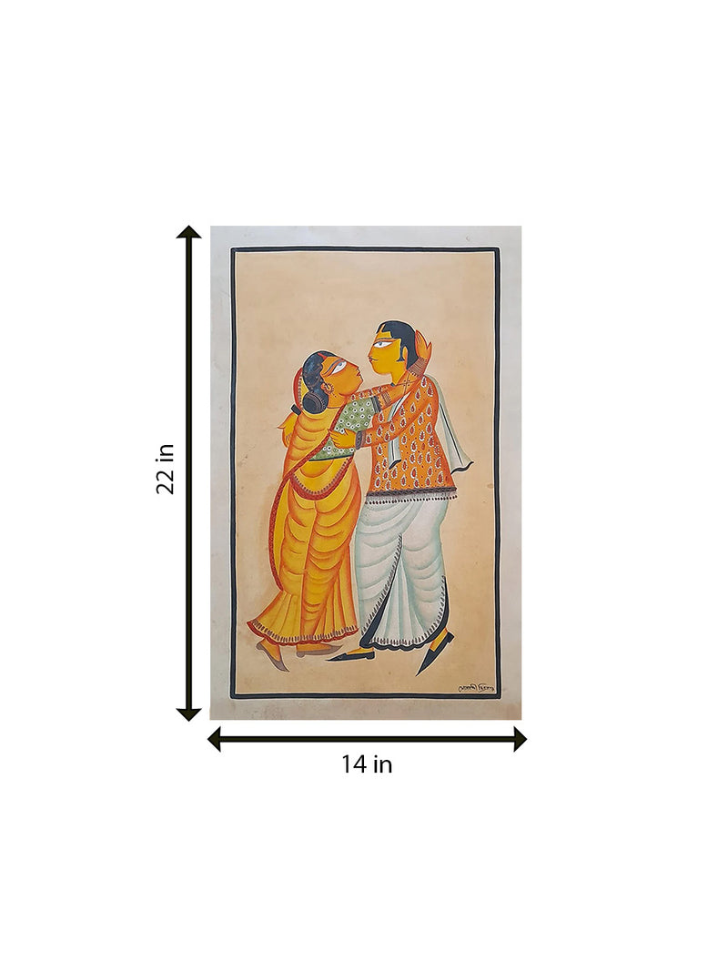 Shades of Love: Vibrant Embrace by Sonali Chitrakar for Sale