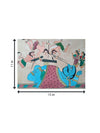 Sleeping Kumbhakarana: Chitrakathi Painting by Chetan Gangavane For Sale