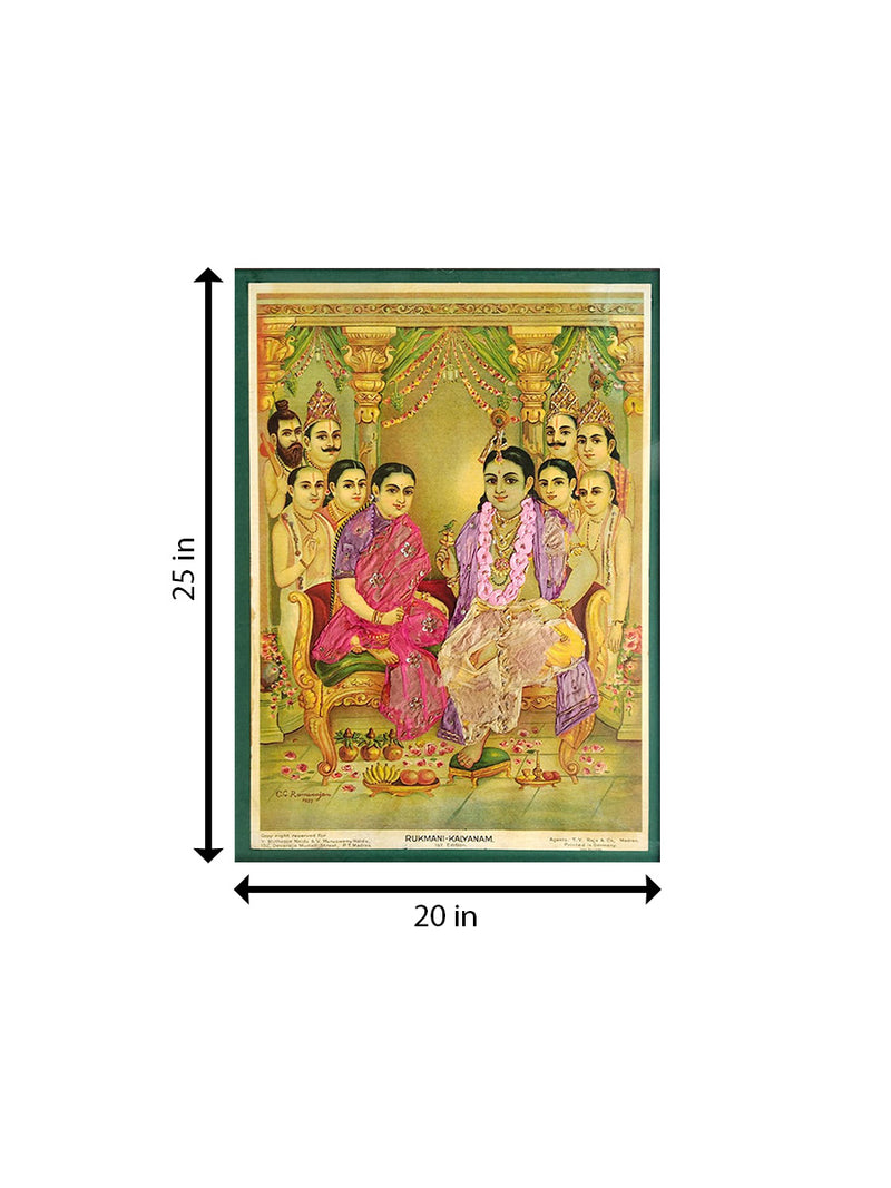 Order The Ethereal Rukmini Kalyanam in Oleograph by C.G. Ramanujan