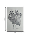 The Ostrich in Nature Reverie In Gond by Sandeep Dhurve For Sale