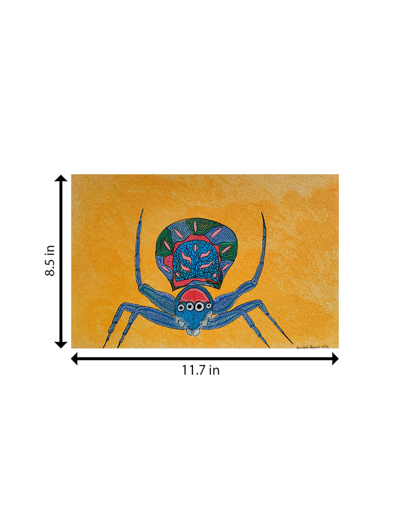 The Spider's Crawl In Gond by Sandeep dhurve for Sale