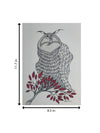 The Watchful Owl In Gond by Sandeep Dhurve
