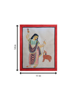 Women playing Sheep in Kalighat by Manoranjan Chitrakar for Sale
