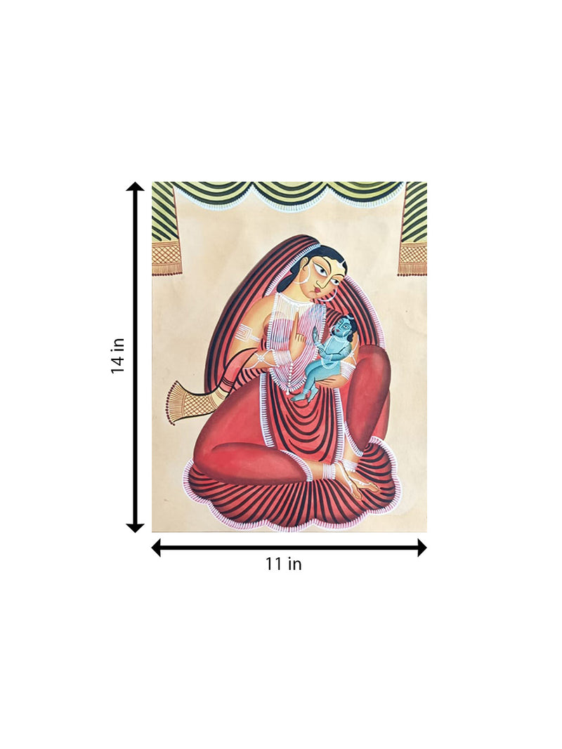 Purchase Yashoda Maa with Krishna In Kalighat by Hasir Chitrakar