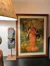 Goddess Laxmi Oleograph by Raja Ravi Varma (Embellished)
