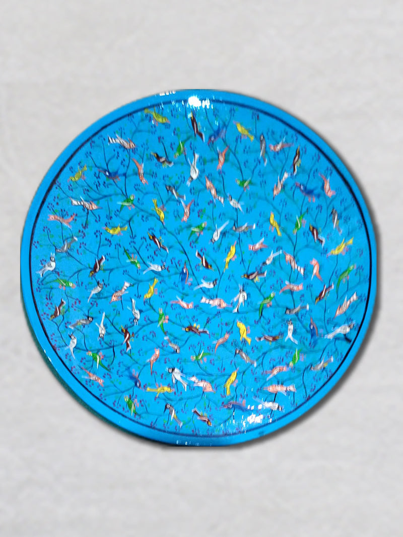 Experience the enchantment of Dreamy Flights with our exquisite Colorful Paper Mache Birds of Paradise Kashmiri Naqashi Wall Plates. Shop now and enjoy our sensational sale!
