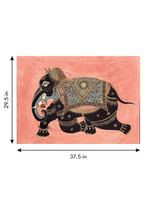 The Majestic Elephant in Mata ni Pachedi by Sanjay Chittara