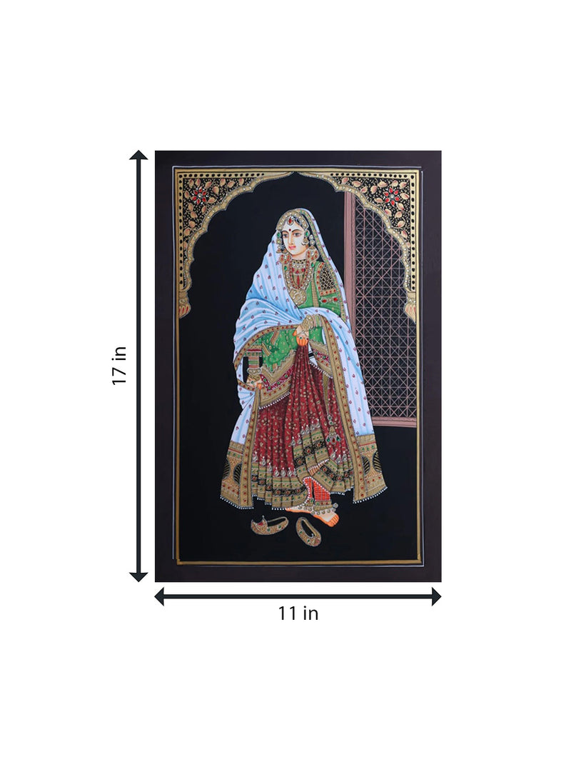 Amritsari Pair : Miniature Painting By Rajendra Sharma